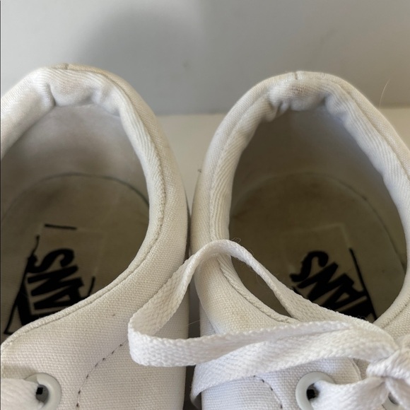 Vans Old Skool White Canvas Sneakers – Men’s Size 8/Women's 9.5 - Picture 11 of 11